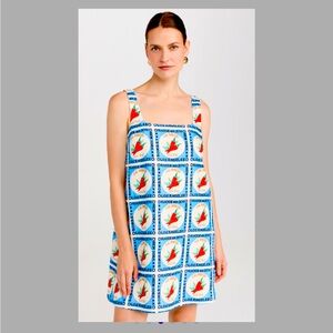 Rhode Kiera Dress Lal Mirchi 100% linen like new condition